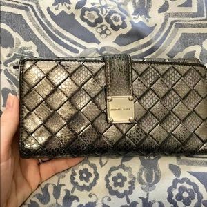 Michael Kors braided wallet